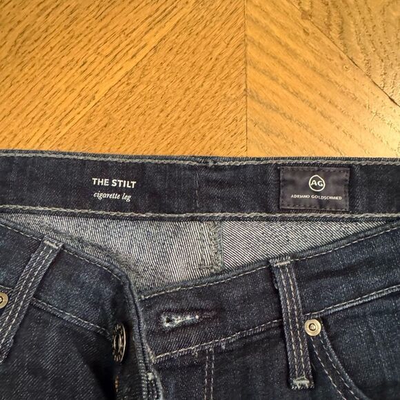 Dark Blue Women's Jeans cigarette AG fall denim winter school football 29r - Picture 2 of 9